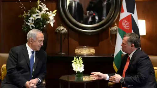 من لقاء سابق بين الملك عبد الله ونتنياهو