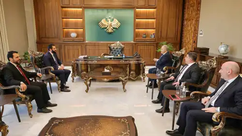 لقاء الشرع مع متري