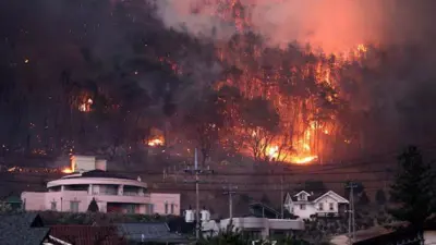 حرائق كوريا الجنوبية