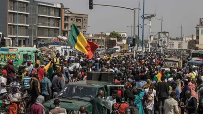 مظاهرة سابقة في مالي