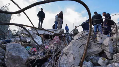 منزل دمرته غارة إسرائيلية في جنين