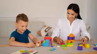 طفل مصاب بالتوحد