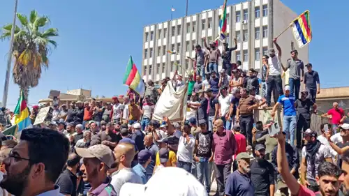 مظاهرة في السويداء