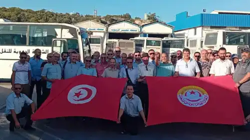 من إضراب النقل في تونس