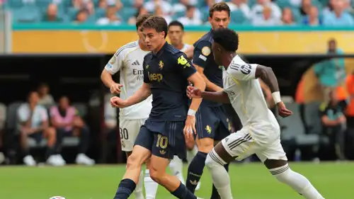 كينان يلدز في مباراة يوفنتوس وريال مدريد في كأس العالم للأندية