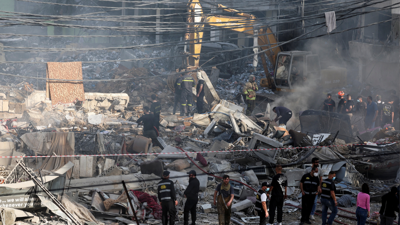 آثار الغارة الجوية الإسرائيلية على لبنان