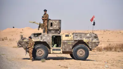 قوات عراقية على الحدود مع سوريا