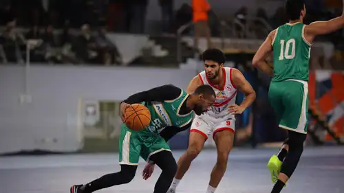 من مباراة الزمالك والاتحاد في كرة السلة