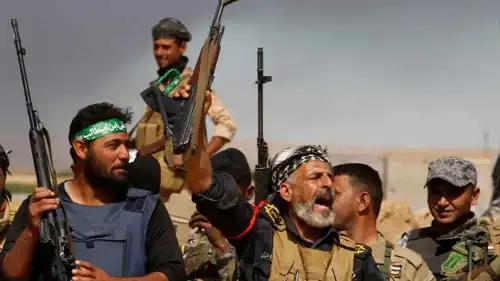 عناصر في الميليشيات العراقية الموالية لإيران