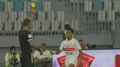 خوان ألفينا بيزيرا يحصل على إنذار أمام الإسماعيلي