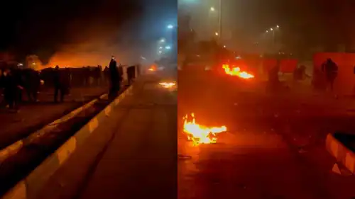 جانب من احتجاجات إيران