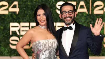 منى زكي وأحمد حلمي في مهرجان البحر الأحمر السينمائي