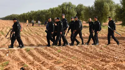 قوات من الأمن التونسي خلال الحملة