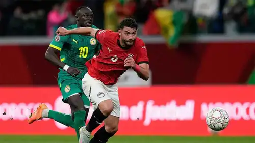 ياسر إبراهيم في مباراة مصر والسنغال