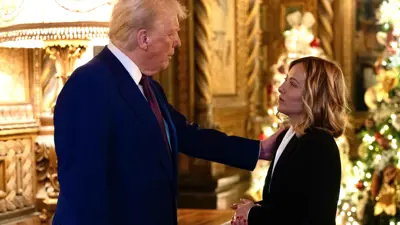 لقاء سابق جمع جورجيا ميلوني بدونالد ترامب