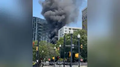 آثار الدخان في العاصمة واشنطن