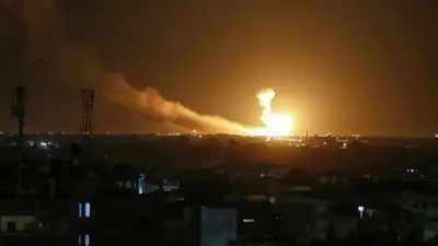 قصف إسرائيلي سابق على سوريا