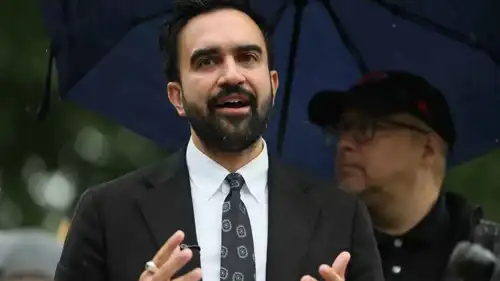 المرشح الديمقراطي لمنصب عمدة بلدية نيويورك زهران ممداني