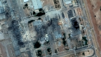 الدمار الذي أعقب الضربات الأمريكية على منشأة أصفهان