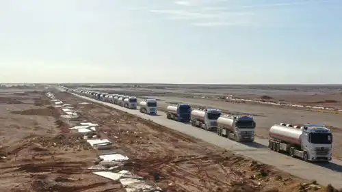 قوافل نفط عراقية في سوريا