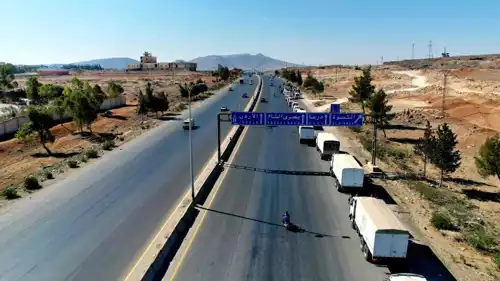 قافلة المساعدات الحكومةي إلى السويداء