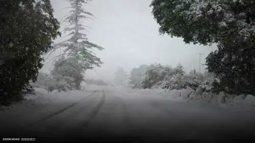 عاصفة تاريخية تضرب أستراليا.. ثلوج نادرة تغطي القرى