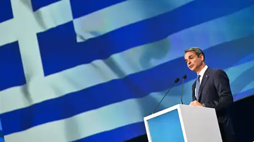 رئيس الوزراء اليوناني كيرياكوس ميتسوتاكيس