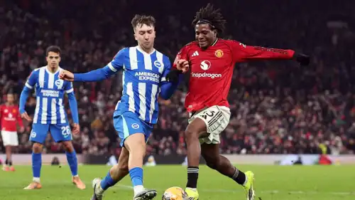 مباراة مانشستر يونايتد وبرايتون في كأس الاتحاد الإنجليزي