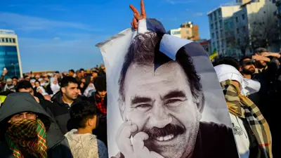 من الاحتجاجات المناصرة لعبدالله أوجلان