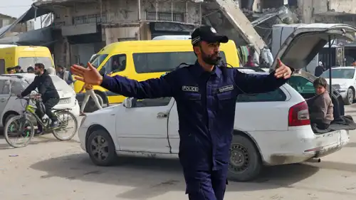 شرطي سير تابع لحماس في غزة