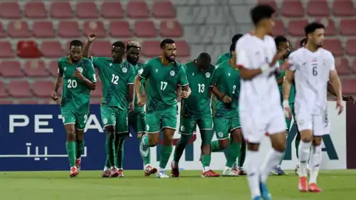 من مباراة جزر القمر ضد اليمن