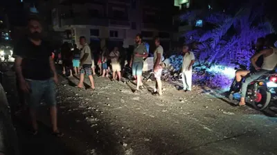 من آثار الغارات الإسرائيلية