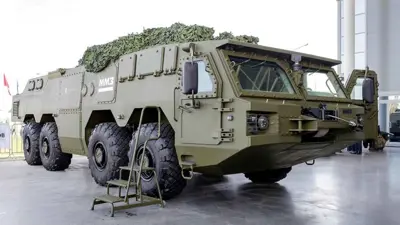 إحدى العربات العسكرية الروسية