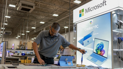 إحدى معارض شركة مايكروسوفت