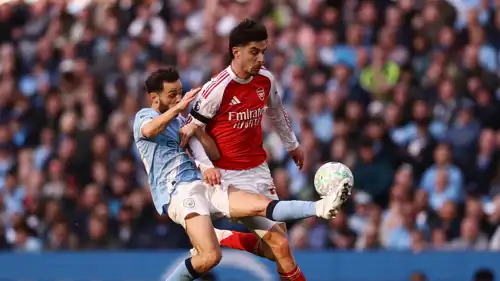 مباراة آرسنال ومانشستر سيتي في الدوري الإنجليزي