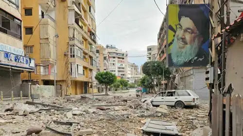 دمار هائل في الضاحية الجنوبية معقل حزب الله
