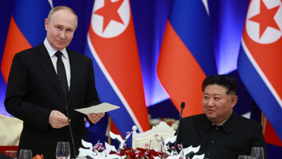 فلاديمير بوتين وكيم جونغ أون