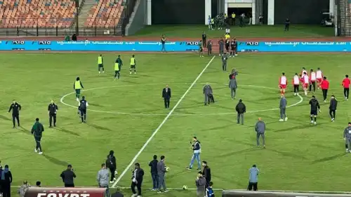 لاعبو الأهلي طرابلس والأهلي بنغازي يغادرون أرض الملعب