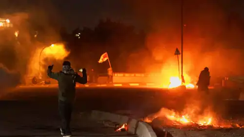 محيط السفارة الأمريكية في بغداد عقب اغتيال خامنئي