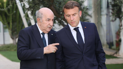 إيمانويل ماكرون وعبد المجيد تبون