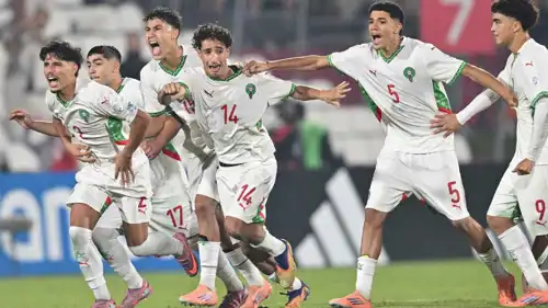 لاعبو منتخب المغرب للناشئين