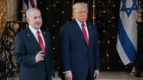 الرئيس الأمريكي دونالد ترامب ورئيس الوزراء الإسرائيلي بنيامين نتنياهو