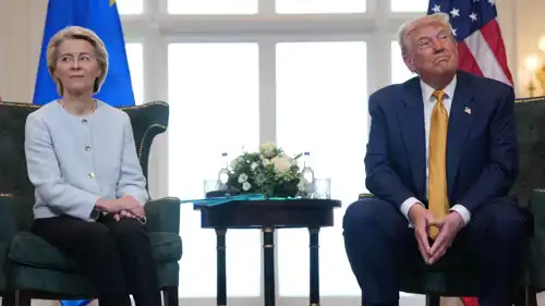 دونالد ترامب وأورسولا فون دير لاين