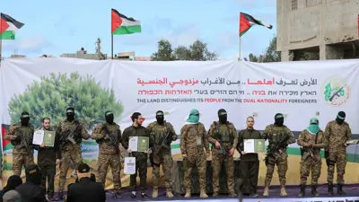 إطلاق سراح رهائن إسرائيليين من قبل حركة حماس