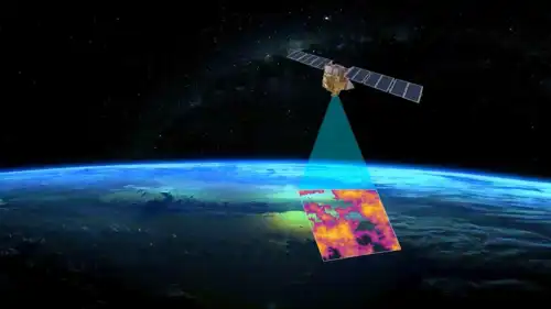 رسمٌ تخطيطيٌّ لقمر صناعي سيُستخدم لتتبُّع انبعاثات غاز الميث