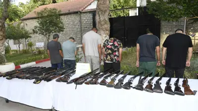 من الأشخاص الموقوفين والأسلحة المضبوطة