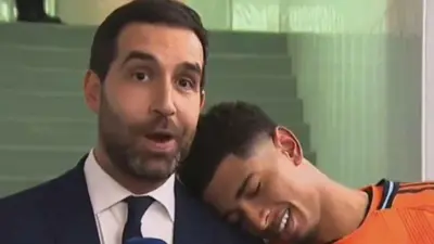 لقطة طريقة للنجم الإنجليزي بيلينغهام