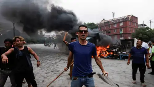 محتجون في نيبال