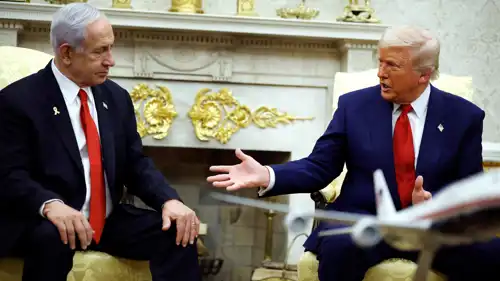 لقاء سابق في البيت الأبيض بيت ترامب ونتنياهو