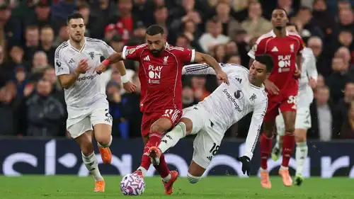 محمد صلاح في مباراة ليفربول ضد مانشستر يونايتد